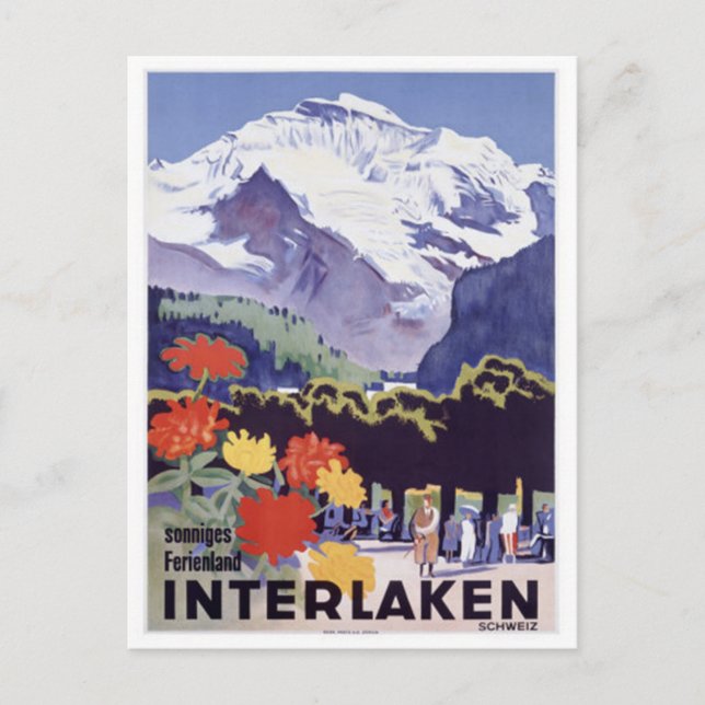 Postal Suiza Vintage - (Anverso)