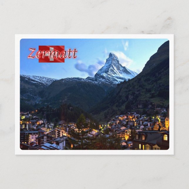 Postal Suiza - Zermatt - (Anverso)