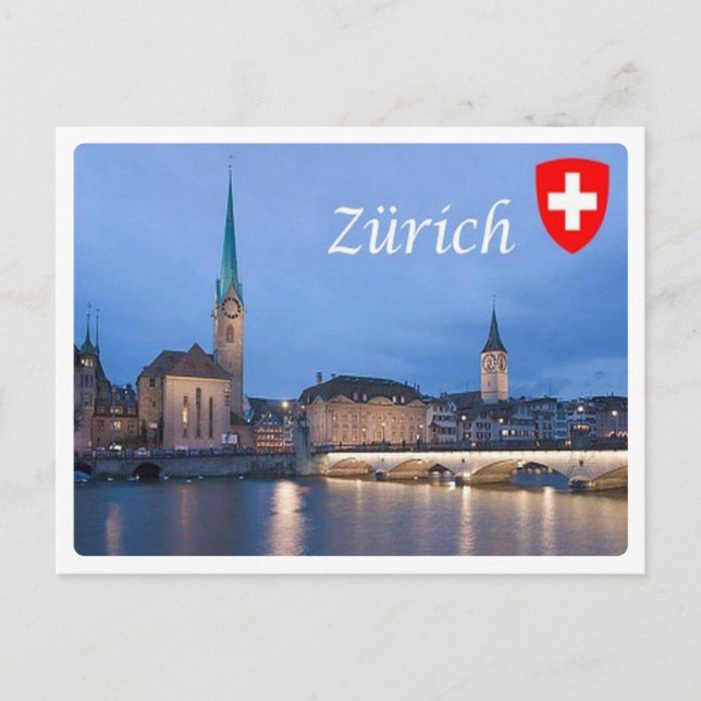 Postal Suiza - Zúrich - (Anverso)