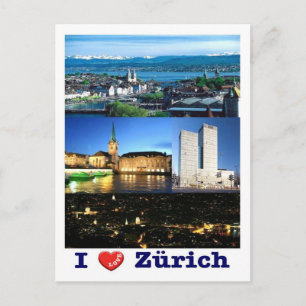 Postal Suiza - Zúrich - Amo -