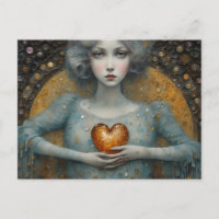 Sujetando mi corazón a mis manos en todas las ocas