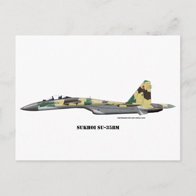 Postal Sukhoi SU-35BM (Anverso)