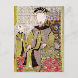 Postal Sultán Ahmet III y el heredero del trono