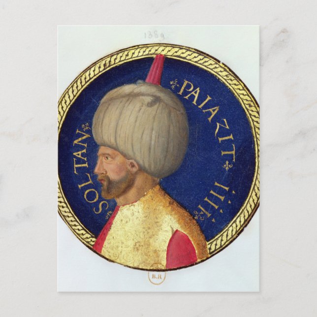Postal Sultan Bayezid I (Anverso)
