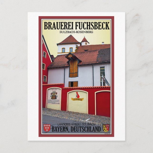 Postal Sulzbach-Rosenberg - Brauerei Fuchsbeck (Anverso)