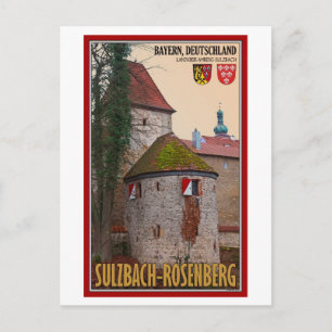 Postal Sulzbach-Rosenberg - Muro de la ciudad