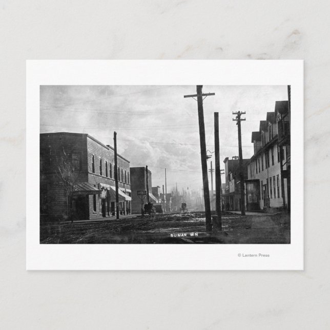 Postal Sumas, WashingtonA Street Scene Sumas, WA (Anverso)