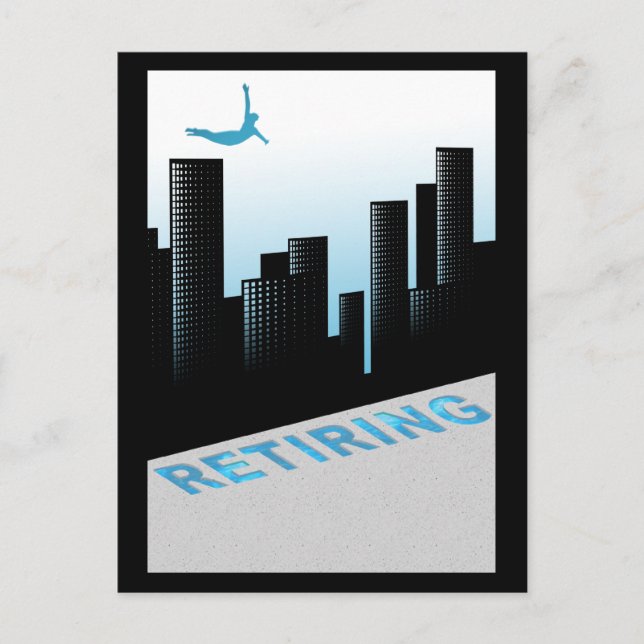 Postal sumergirse en la jubilación (Anverso)