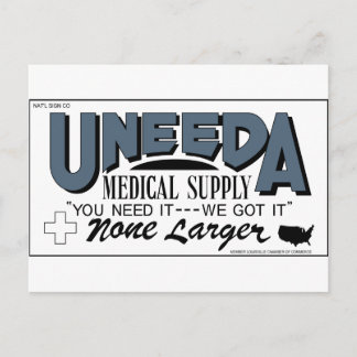 Postal Suministro médico de Uneda (Regreso de los muertos