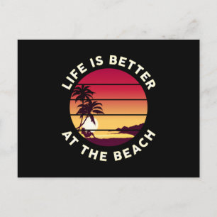 Postal Summer Beach Vacation Surf Guay Sun Sea Funny Gift