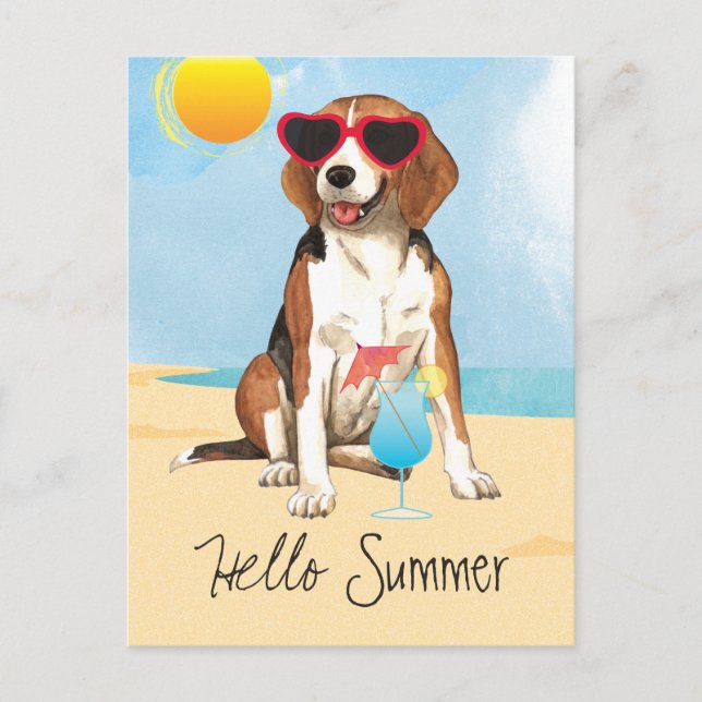 Postal Summer Beagle (Anverso)