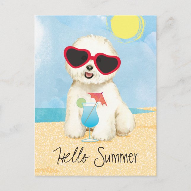 Postal Summer Bichon Frise (Anverso)