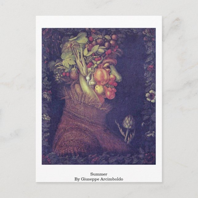 Postal Summer De Giuseppe Arcimboldo (Anverso)