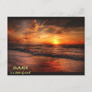 Postal SUMMER es un estado mental Postcard