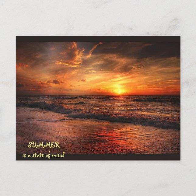 Postal SUMMER es un estado mental Postcard (Anverso)