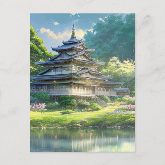 Postal Summer Haven, Villa de madera (Anverso)