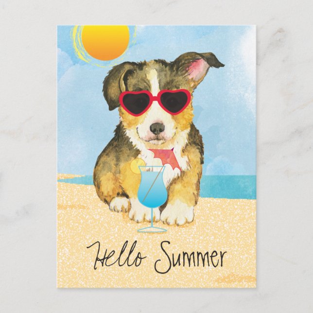 Postal Summer Pembroke Welsh Corgi (Anverso)