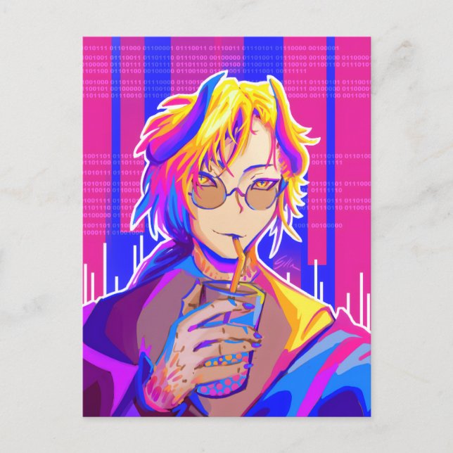 Postal Summer vibe Anime (Anverso)