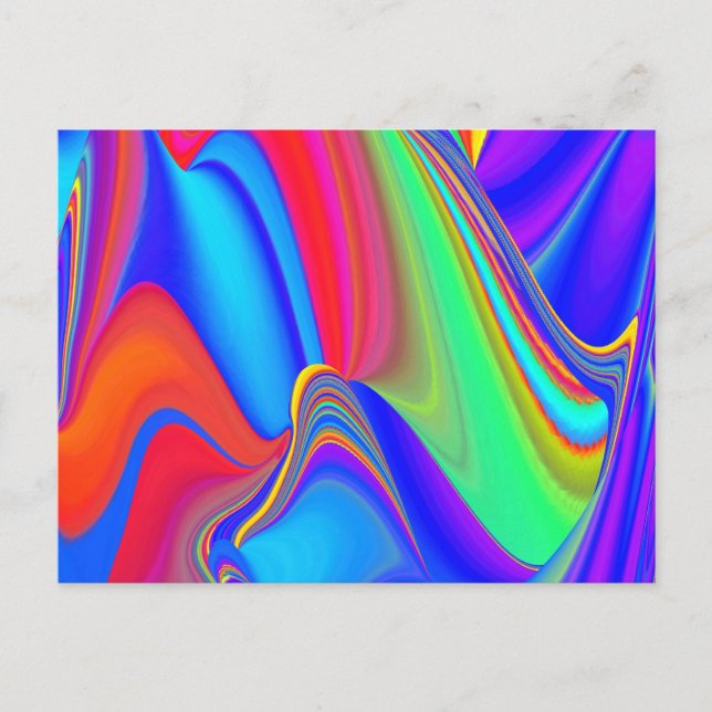 Postal Summerfeeling, Resumen 3D Rainbowart (Anverso)