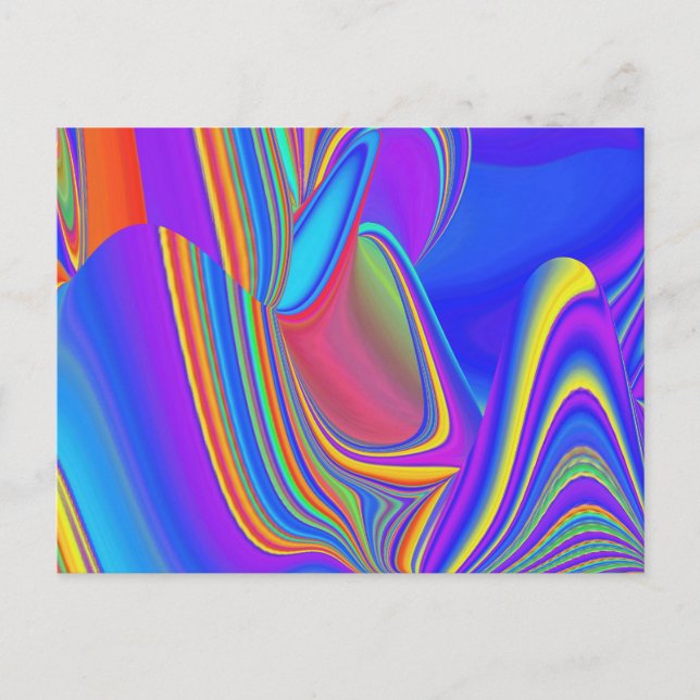 Postal Summerfeeling, Resumen 3D Rainbowart (Anverso)
