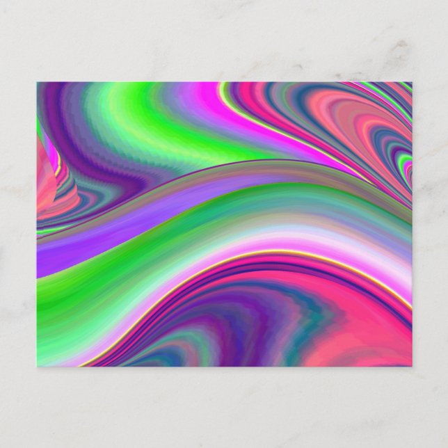 Postal Summerfeeling, Resumen 3D Rainbowart (Anverso)