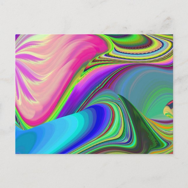 Postal Summerfeeling, Resumen 3D Rainbowart (Anverso)