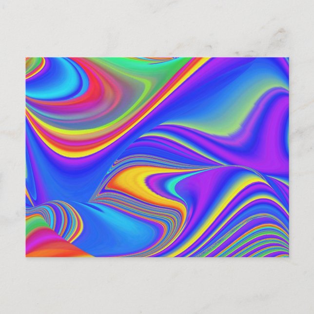 Postal Summerfeeling, Resumen 3D Rainbowart (Anverso)