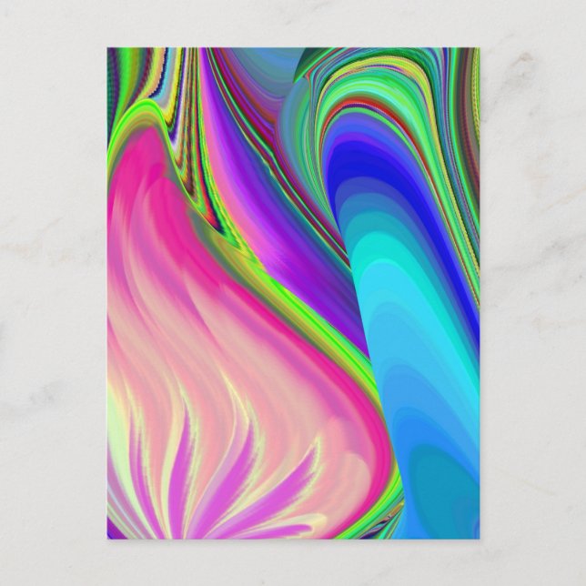 Postal Summerfeeling, Resumen 3D Rainbowart (Anverso)