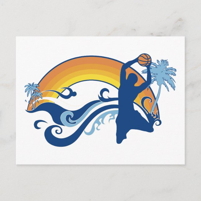 Postal summersetz de baloncesto (Anverso)