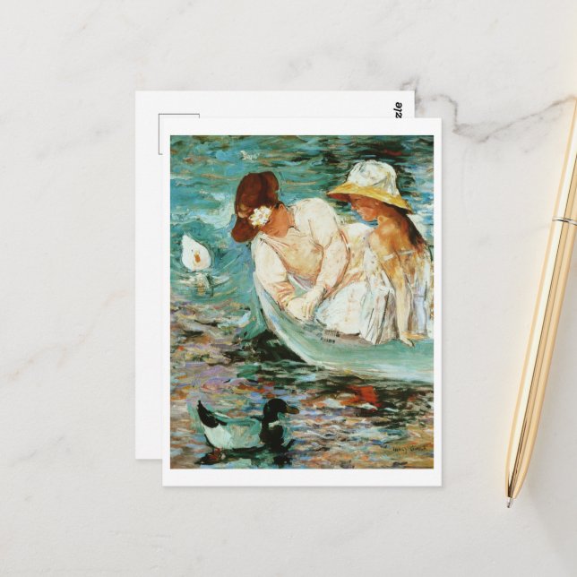 Postal Summertime de Mary Cassatt (Anverso/Reverso In Situ)