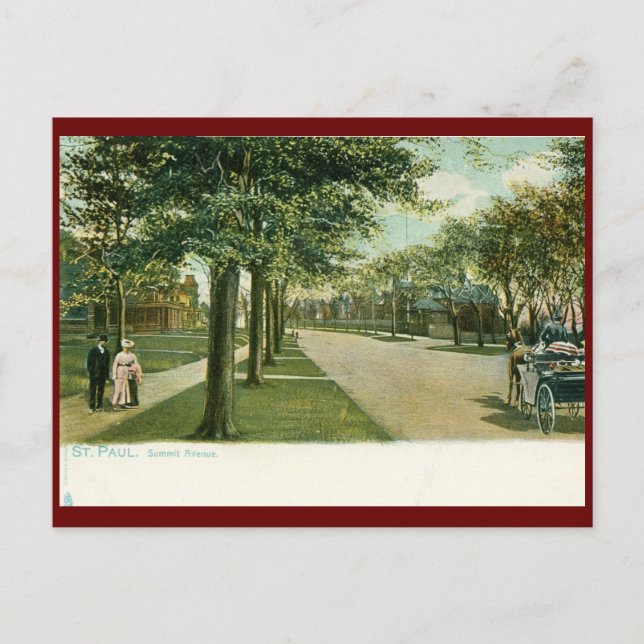 Postal Summit Ave., St. Paul, MN Vintage (Anverso)
