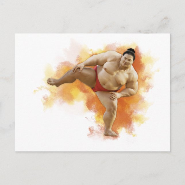 Postal SUMO Wrestler (Anverso)