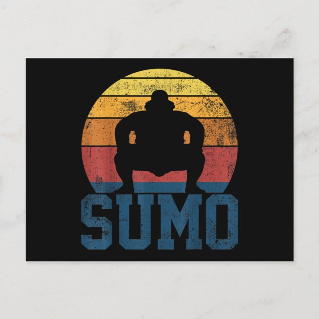Postal Sumo Wrestling Sumo Wrestler Vintage (Anverso)
