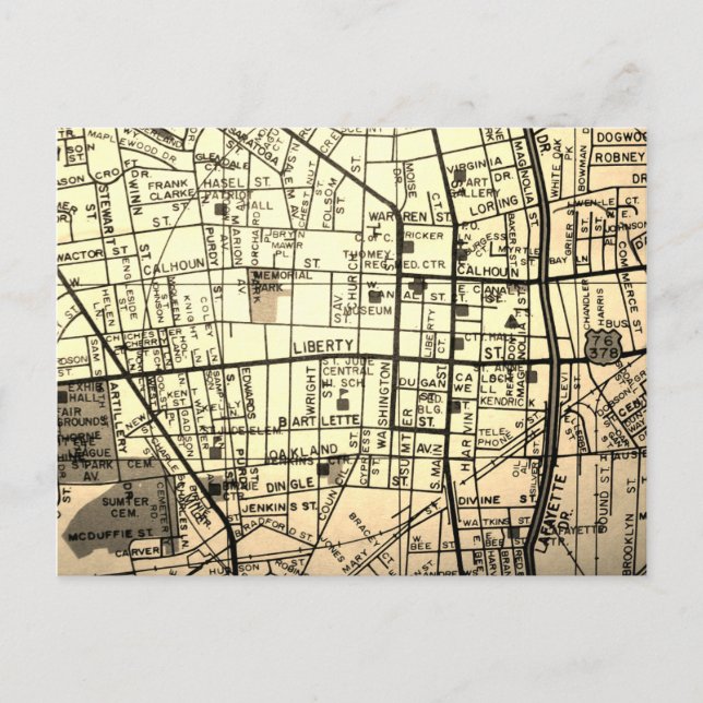 Postal Sumter, Mapa de la época SC (Anverso)