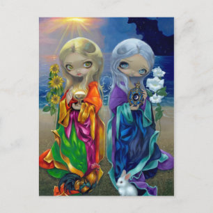 Postal "Sun Child and Moon Child"