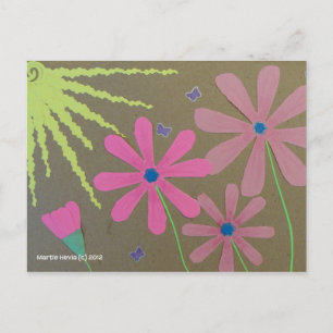 Postal Sun & Flowers - Scrapbook