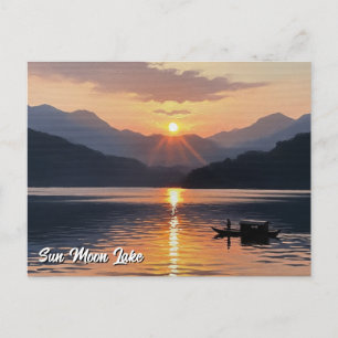 Postal Sun Moon Lake Taiwan Sunrise