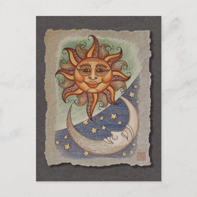 Postal Sun Moon & Stars (Anverso)