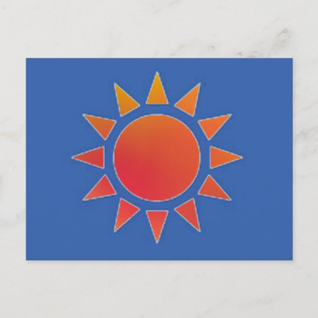 Postal Sun Naranja rojo (Anverso)