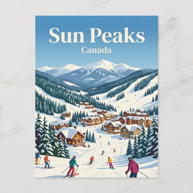 Postal Sun Peaks Canadá (Anverso)