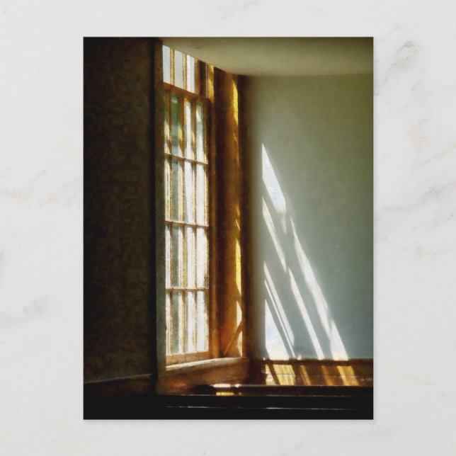Postal Sun Streaming a través de la ventana (Anverso)
