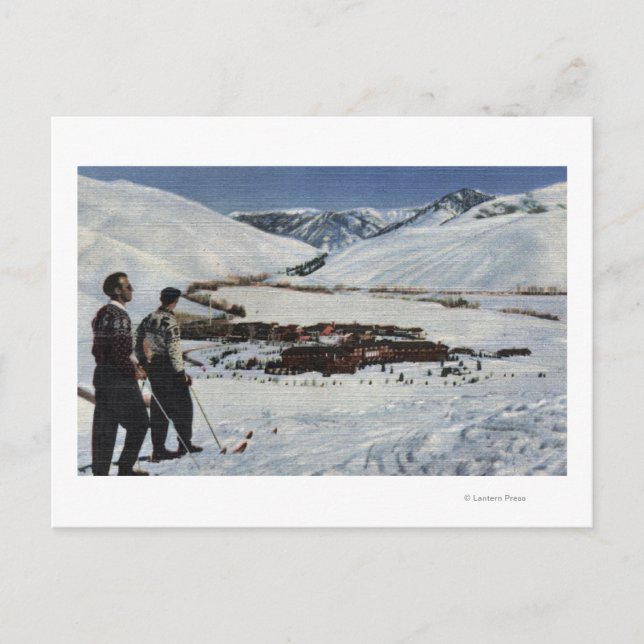 Postal Sun Valley, ID - Escena invernal de Sun Valley (Anverso)