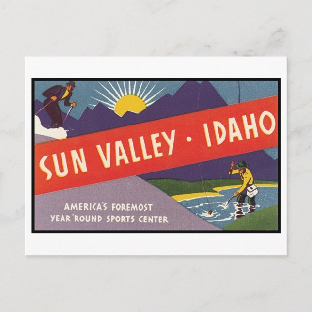 Postal Sun Valley Idaho (Anverso)