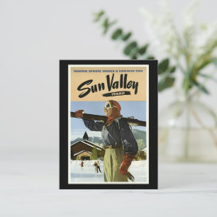 Postal Sun Valley, viaje de Idaho