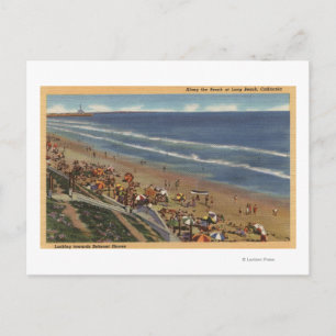 Postal Sunbathers mirando hacia las costas de Belmont