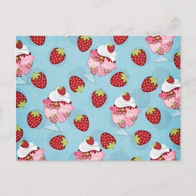 Postal sundae de fresa (Anverso)