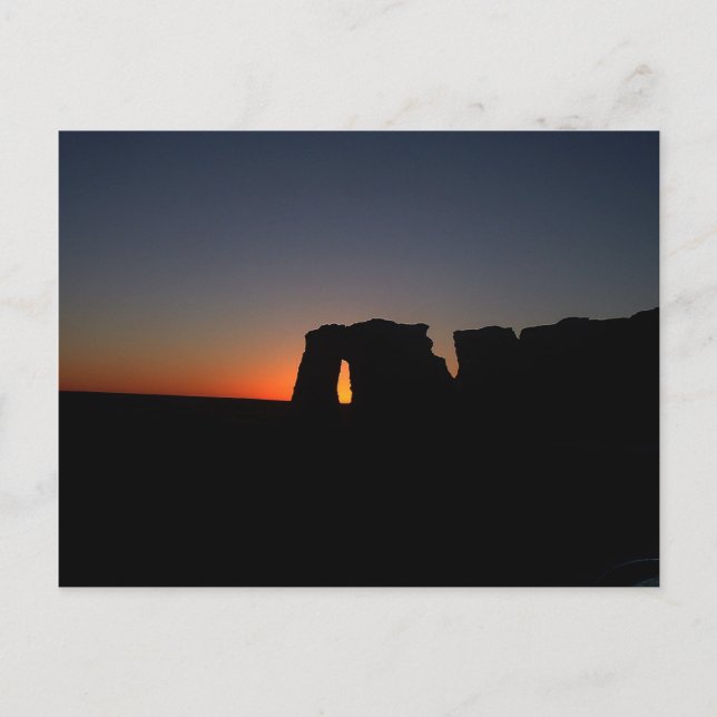 Postal Sundown At Monument Rocks (Anverso)