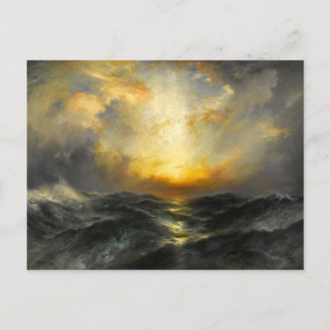 Postal Sundown at the Ocean (Anverso)