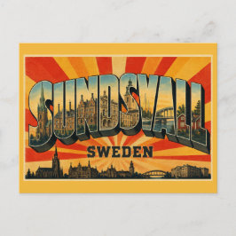 Postal Sundsvall Suecia Ciudad de Piedra
