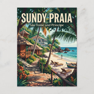 Postal Sundy Praia Santo Tomé y Príncipe